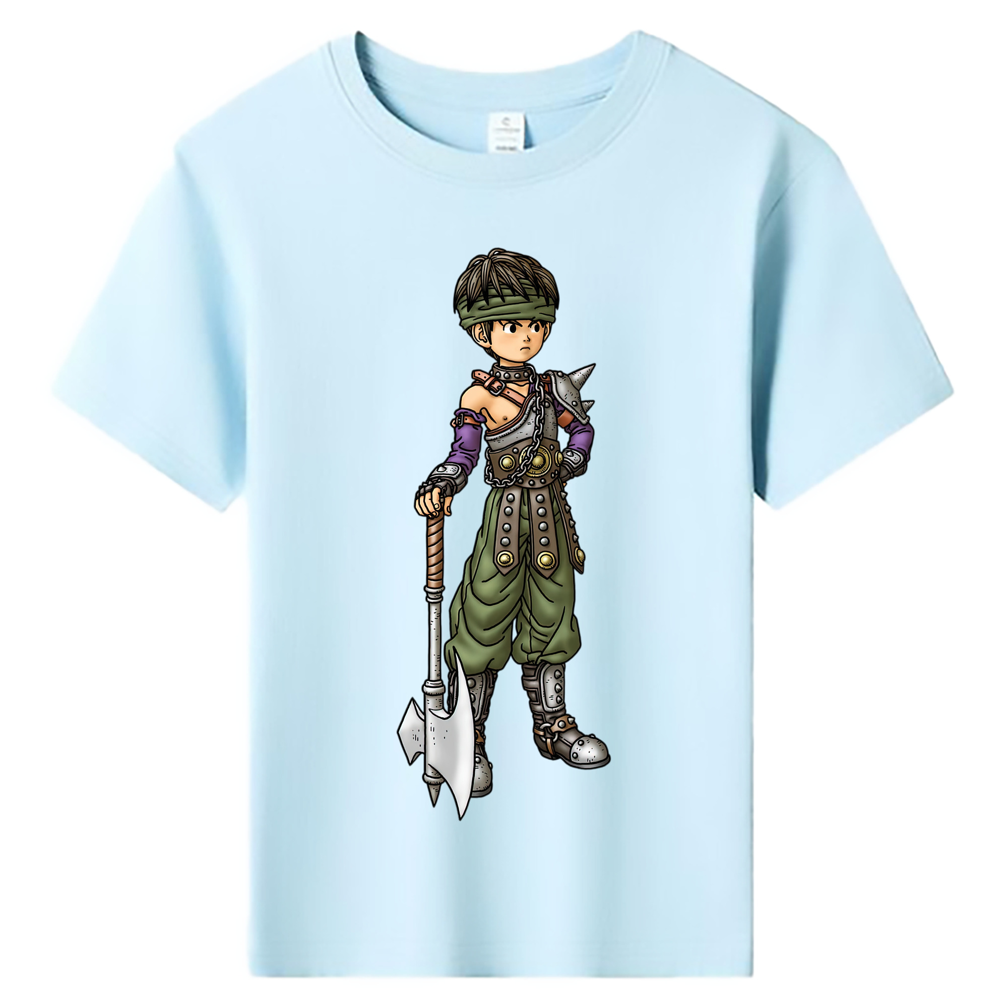 （画像用） ドラゴンクエスト Doragon Kuesuto Dragon Quest 綿100％キッズTシャツ（フロントプリント）